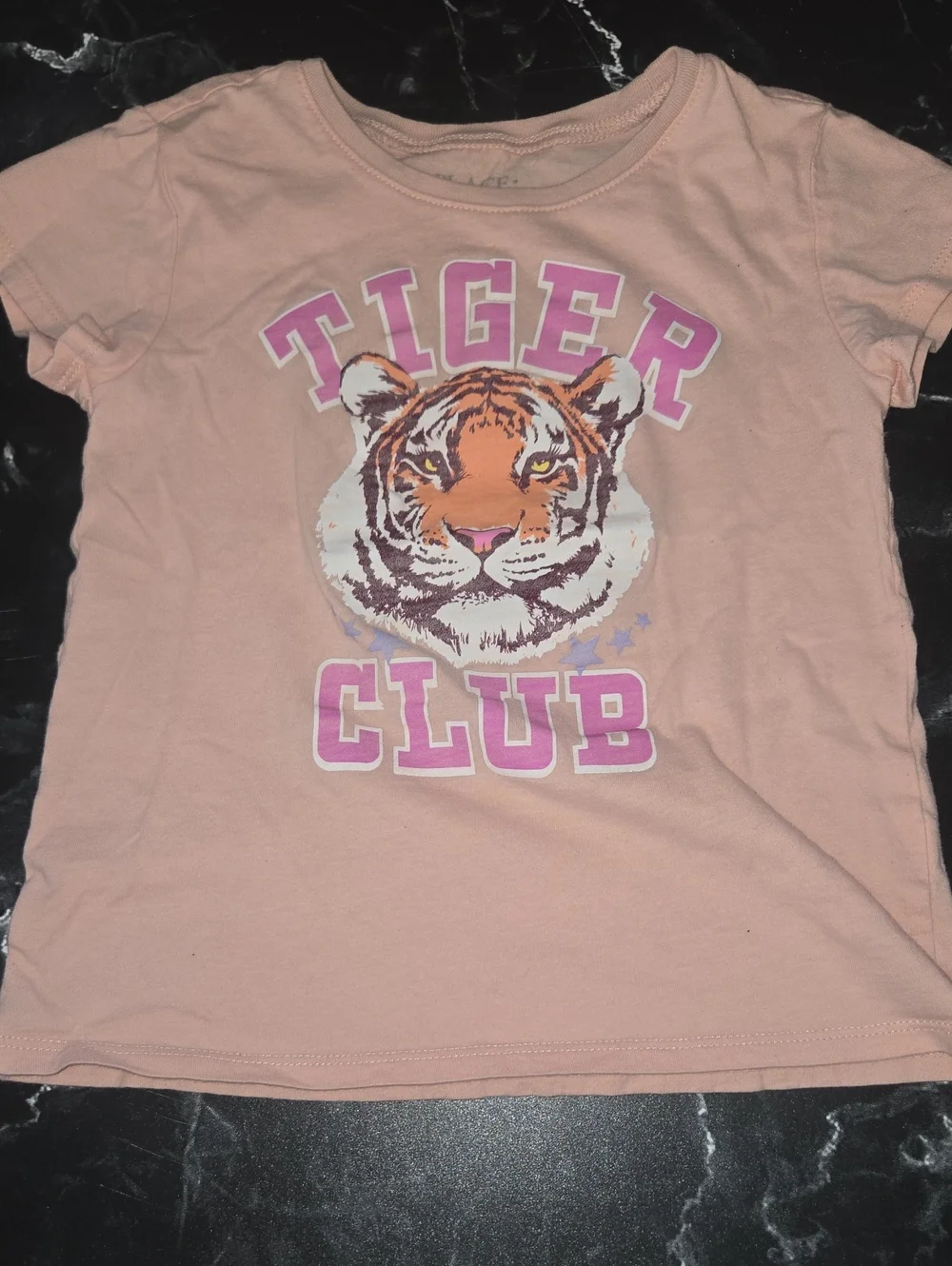 The Children's Place Light Pink Tiger Club Graphic Tee